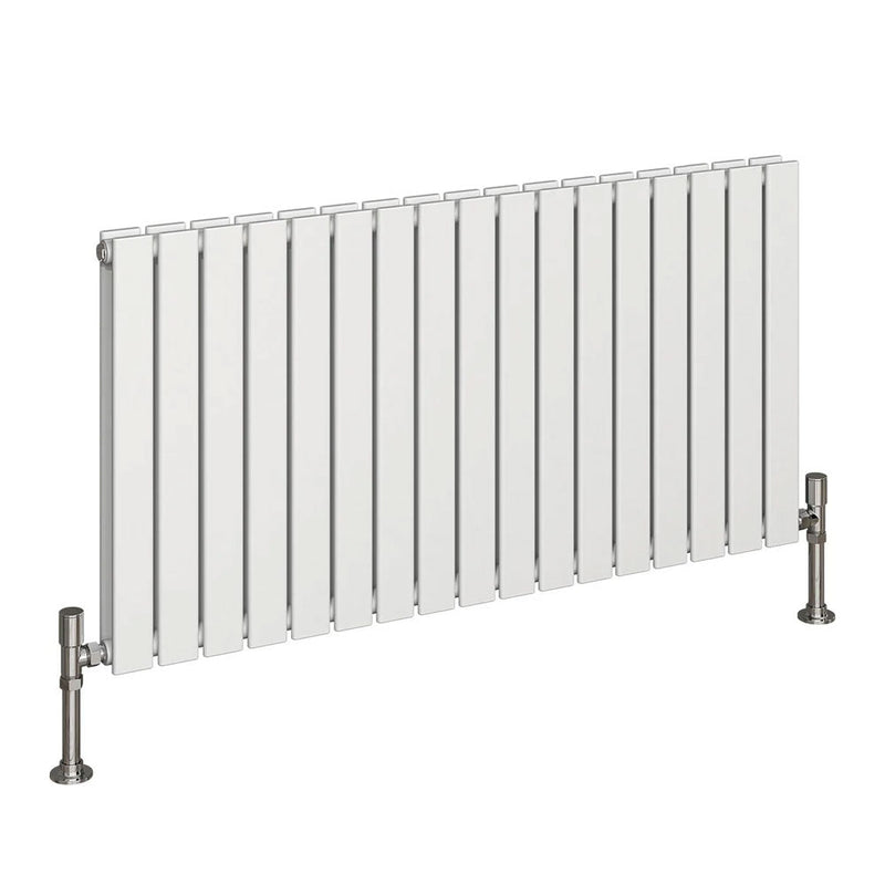 Harley White Horizontal Column Radiators – 600mm Height Single / Double