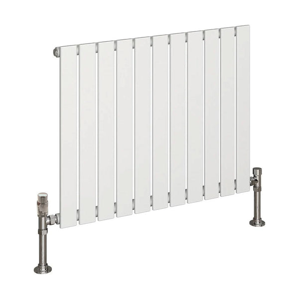 Harley White Horizontal Column Radiators – 600mm Height Single / Double