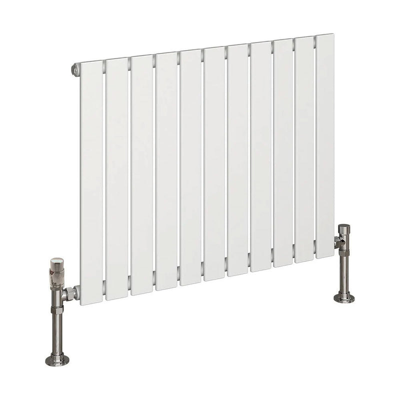 Harley White Horizontal Column Radiators – 600mm Height Single / Double