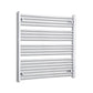 Towel Rail Only 1000mm Wide 1000mm High Flat Chrome Heated Towel Rail