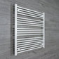 Towel Rail Only 1000mm Wide 1000mm High Flat White Heated Towel Radiator