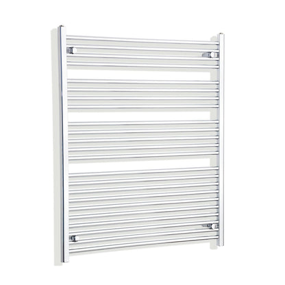 Towel Rail Only 1000mm Wide 1200mm High Flat Chrome Heated Towel Rail HTR