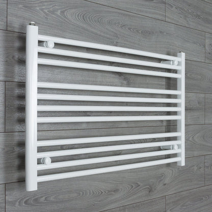 Towel Rail Only 1000mm Wide 600mm High Flat White Heated Towel Rail Radiator