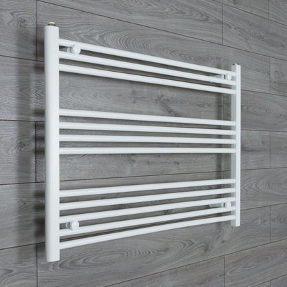 Towel Rail Only 1000mm Wide 700mm High Flat White Heated Towel Rail Radiator
