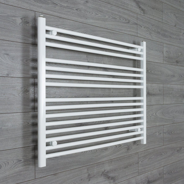 Towel Rail Only 1000mm Wide 800mm High Flat White Heated Towel Radiator HTR