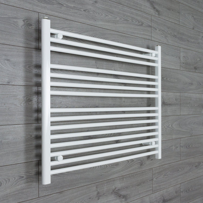 Towel Rail Only 1000mm Wide 800mm High Flat White Heated Towel Radiator HTR