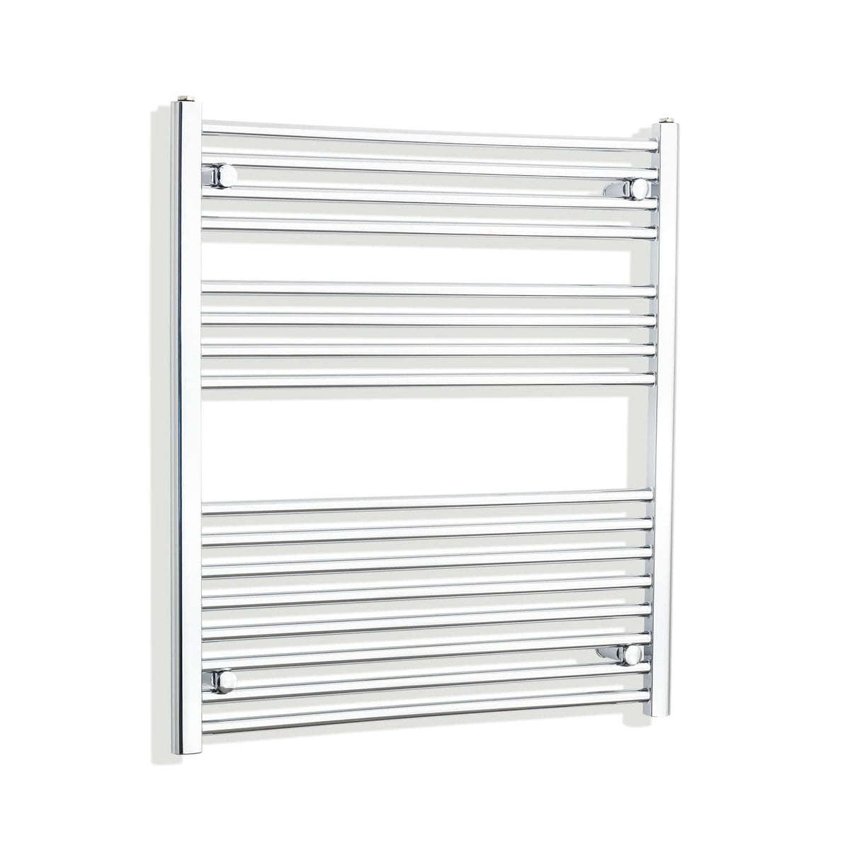 With Straight Valve 1000mm Wide 900mm High Flat Chrome Heated Towel Rail HTR