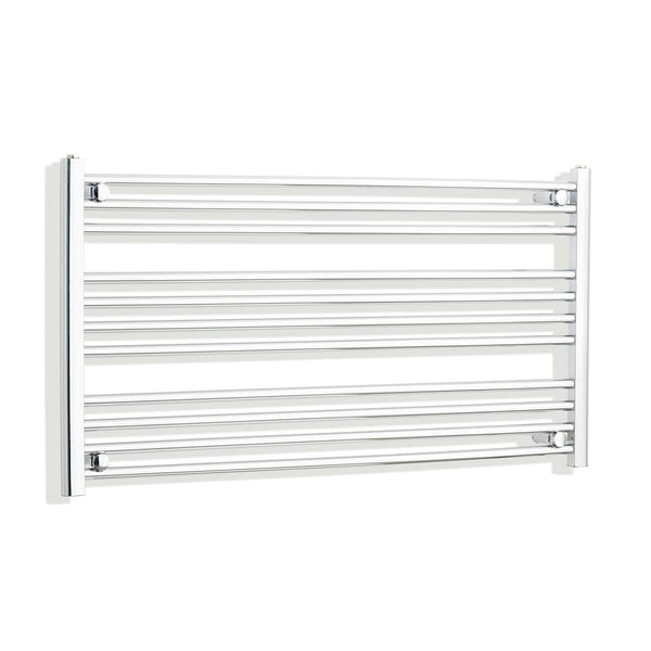 Towel Rail Only 1100mm Wide 600mm High Flat Chrome Heated Towel Radiator