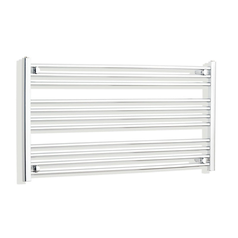 Towel Rail Only 1100mm Wide 600mm High Flat Chrome Heated Towel Radiator