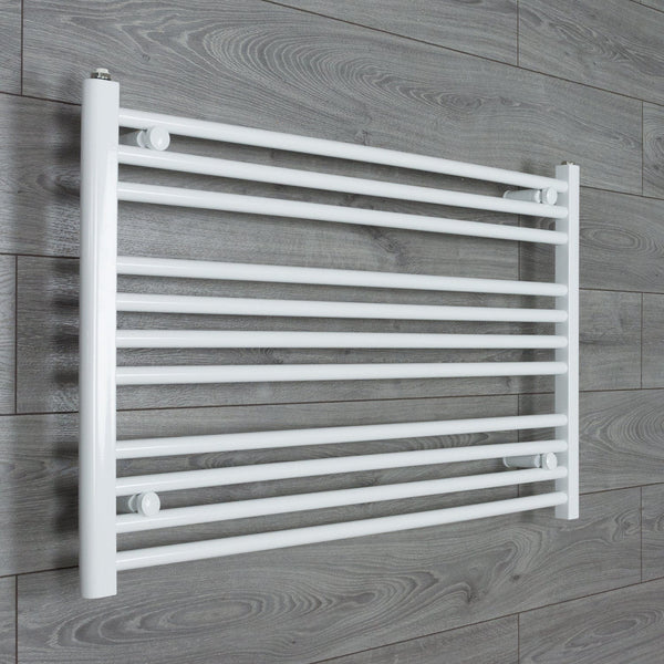 Towel Rail Only 1200mm Wide 600mm High Flat White Heated Towel Rail Radiator