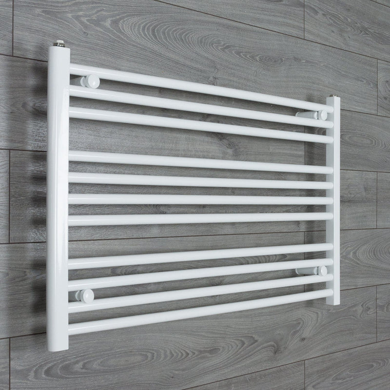Towel Rail Only 1200mm Wide 600mm High Flat White Heated Towel Rail Radiator