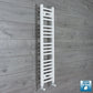 With Angled Valve 200mm Wide 1000mm High Flat White Heated Towel Radiator HTR