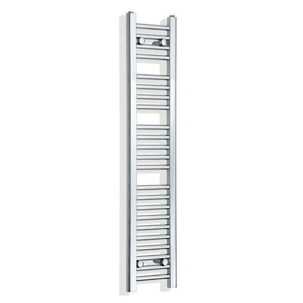 Towel Rail Only 200mm Wide 1200mm High Flat Chrome Heated Towel Radiator