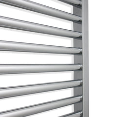 200mm Wide 1200mm High Flat Chrome Heated Towel Radiator