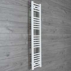 Towel Rail Only 200mm Wide 1200mm High Flat White Heated Towel Rail Radiator