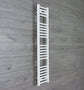Towel Rail Only 200mm Wide 1200mm High Flat White Heated Towel Rail Radiator