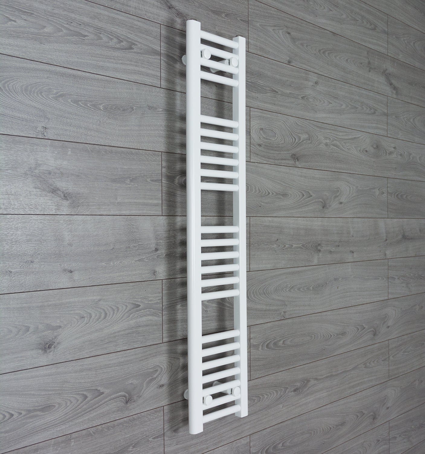 Towel Rail Only 200mm Wide 1200mm High Flat White Heated Towel Rail Radiator