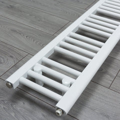 200mm Wide 1200mm High Flat White Heated Towel Rail Radiator