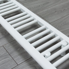 200mm Wide 1200mm High Flat White Heated Towel Rail Radiator
