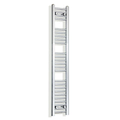 Towel Rail Only 200mm Wide 1400mm High Flat Chrome Heated Towel Rail Radiator