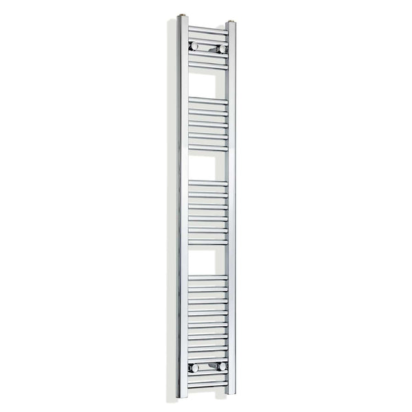 Towel Rail Only 200mm Wide 1400mm High Flat Chrome Heated Towel Rail Radiator