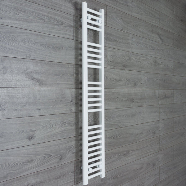 Towel Rail Only 200mm Wide 1400mm High Flat White Heated Towel Rail Radiator