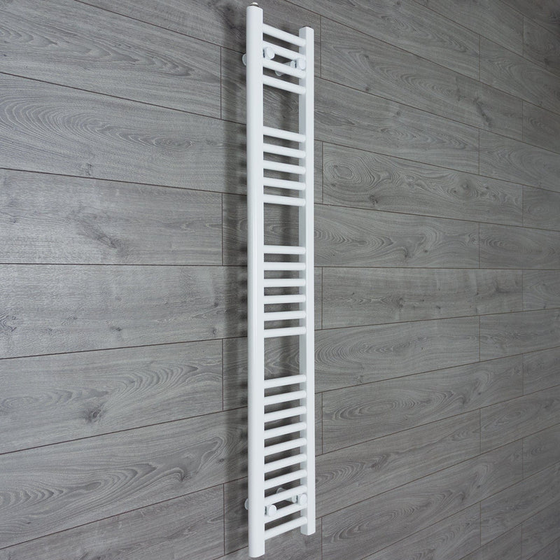 Towel Rail Only 200mm Wide 1400mm High Flat White Heated Towel Rail Radiator