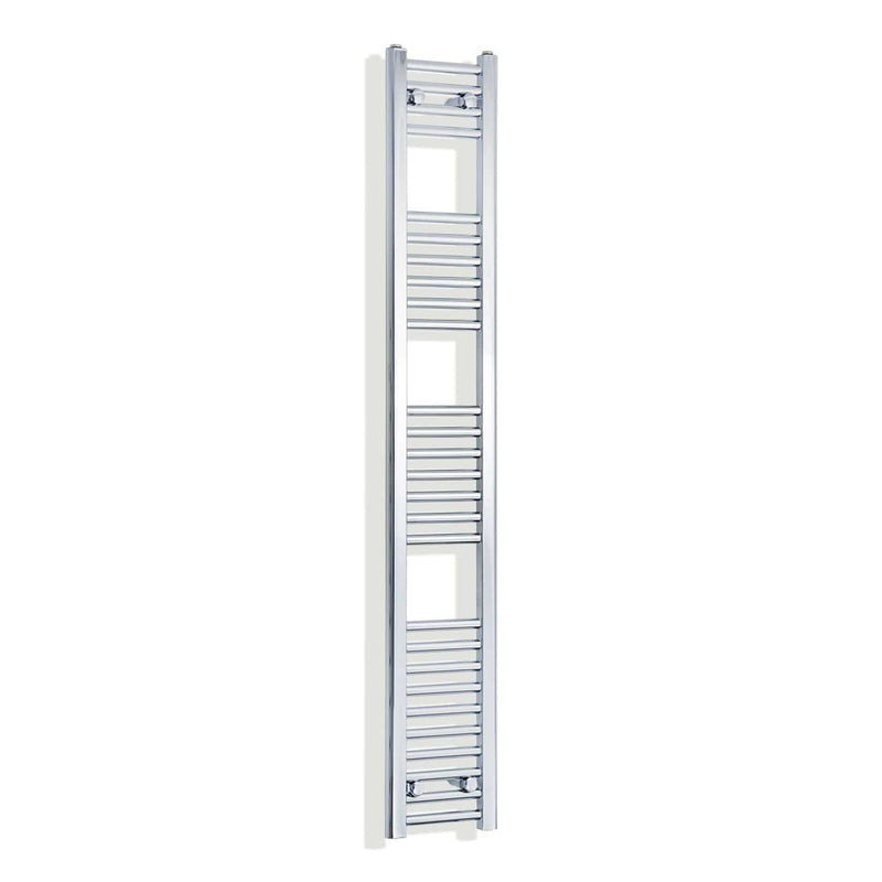 Towel Rail Only 200mm Wide 1600mm High Flat Chrome Heated Towel Radiator