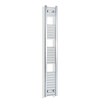 Towel Rail Only 200mm Wide 1600mm High Flat Chrome Heated Towel Radiator