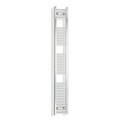 Towel Rail Only 200mm Wide 1800mm High Flat Chrome Heated Towel Radiator