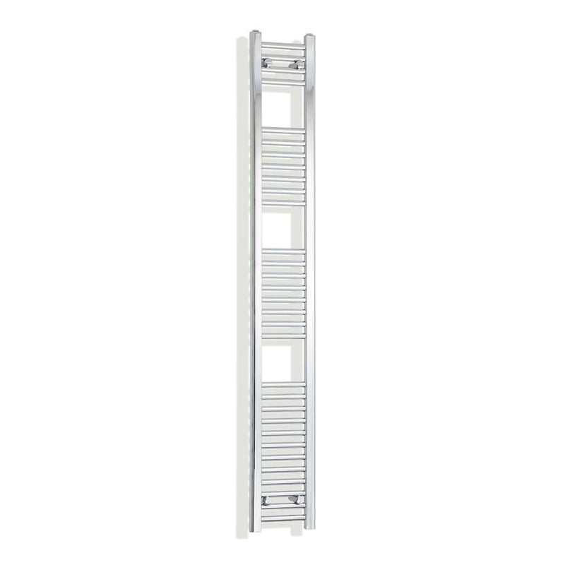 Towel Rail Only 200mm Wide 1800mm High Flat Chrome Heated Towel Radiator