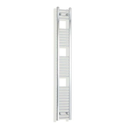 Towel Rail Only 200mm Wide 1800mm High Flat Chrome Heated Towel Radiator