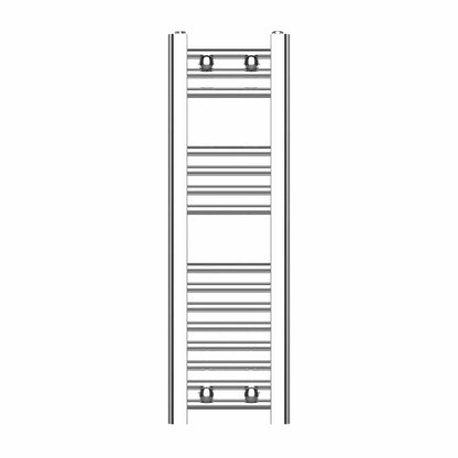 250 x 800 Chrome Dual Fuel Flat Heated Towel Rail