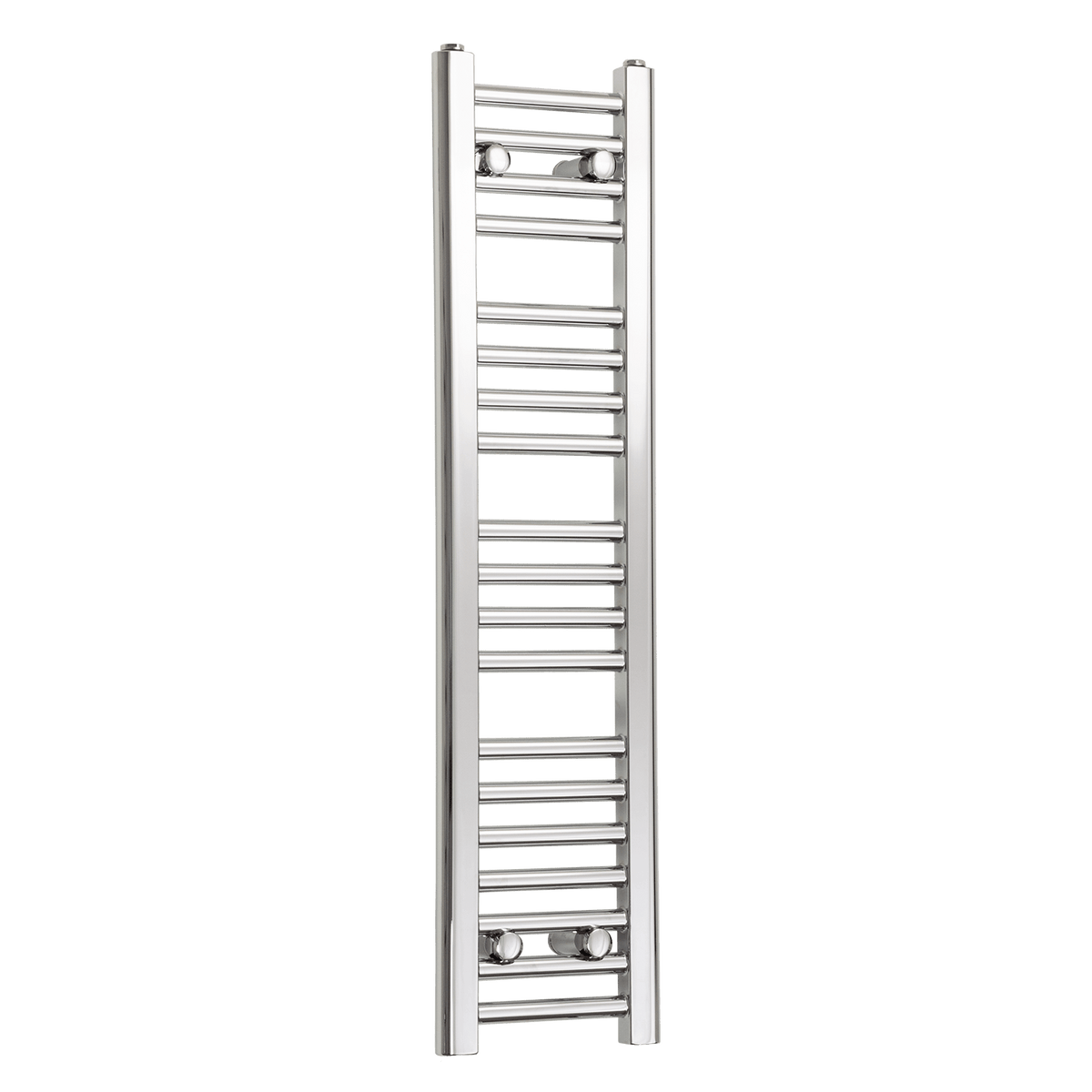 Towel Rail Only 250mm Wide 1000mm High Flat Chrome Heated Towel Radiator