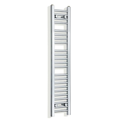 Towel Rail Only 250mm Wide 1200mm High Flat Chrome Towel Rail Radiator