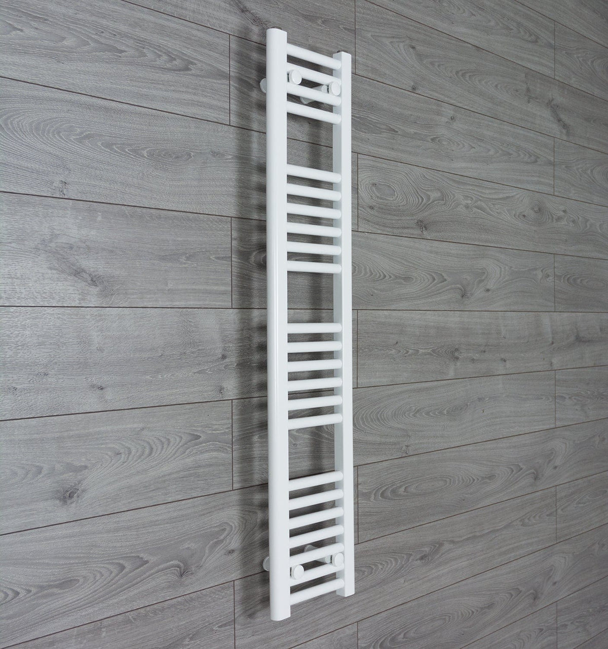 Towel Rail Only 250mm Wide 1200mm High Flat White Heated Towel Rail Radiator
