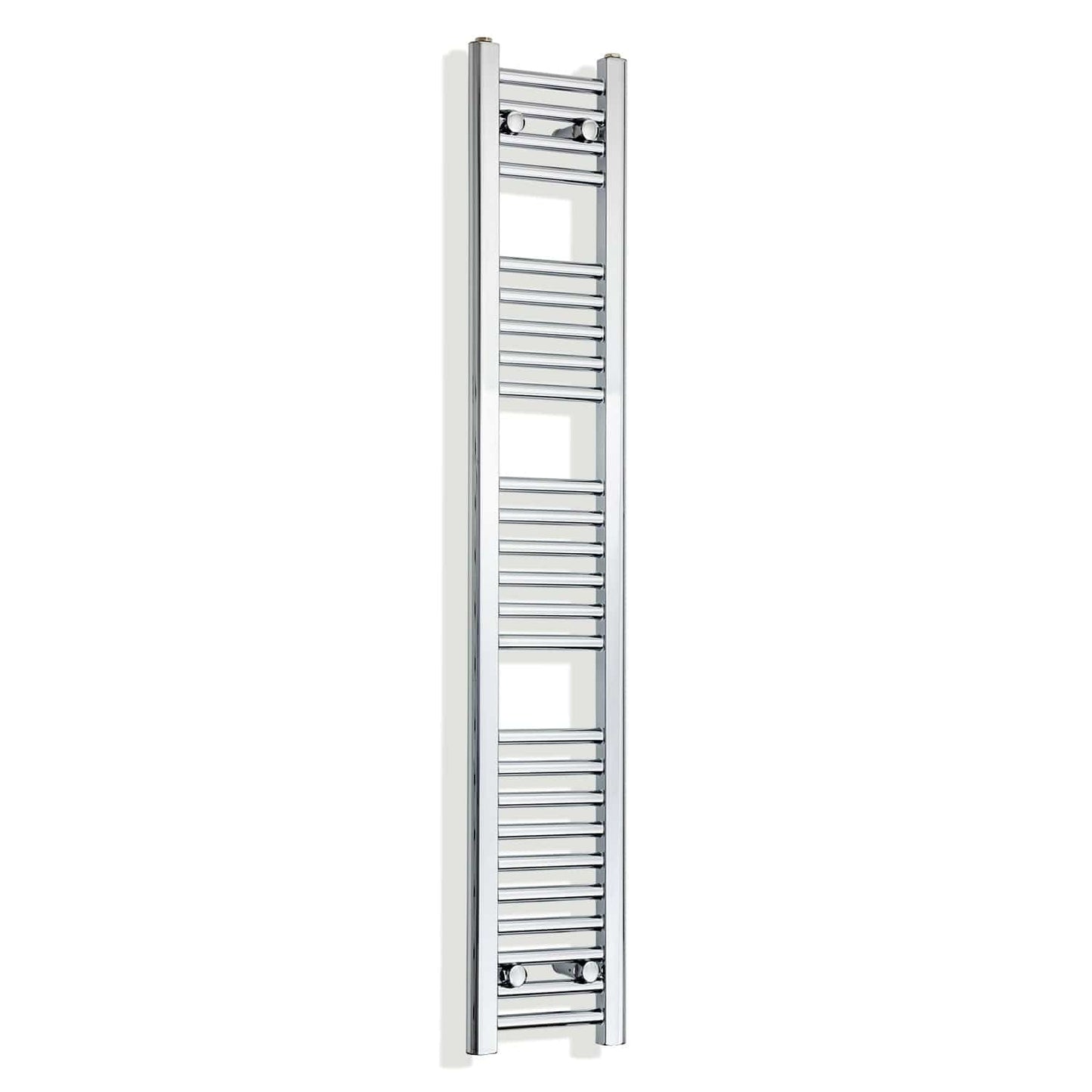Towel Rail Only 250mm Wide 1400mm High Flat Chrome Heated Towel Rail Radiator