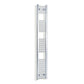 Towel Rail Only 250mm Wide 1600mm High Flat Chrome Heated Towel Radiator