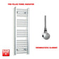 Thermostatic Element 300 x 1000 Flat Chrome Pre-Filled Electric Towel Radiator