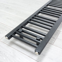 300 x 1400 Flat Black Pre-Filled Electric Towel Radiator HTR