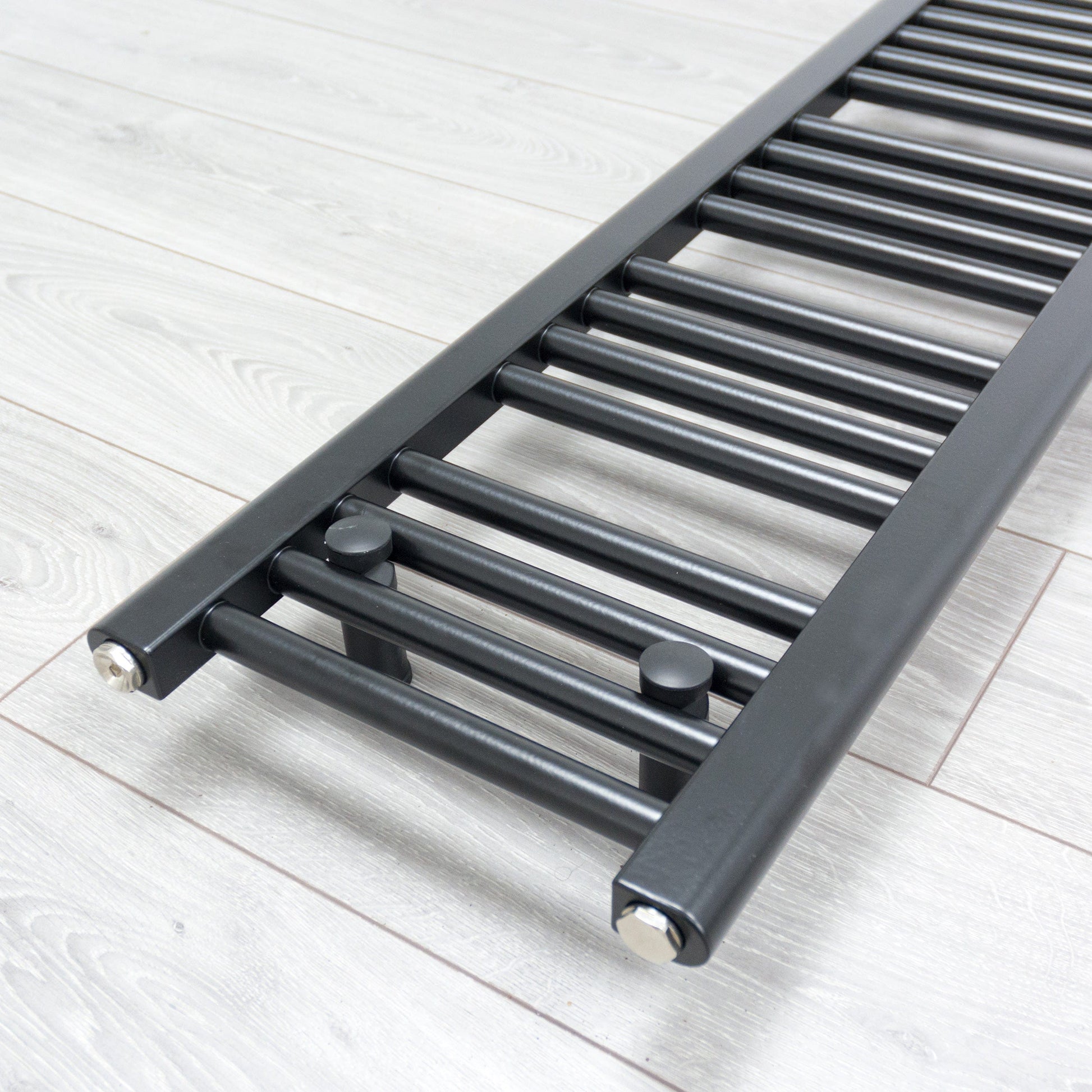 300 x 1400 Flat Black Pre-Filled Electric Towel Radiator HTR