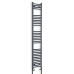 300 x 1800 Flat Anthracite Sand Grey Heated Towel Radiator
