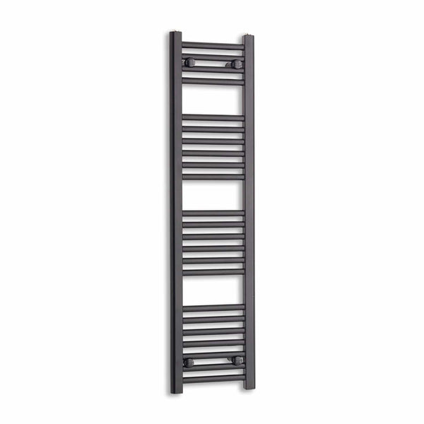 Towel Rail Only 300mm Wide 1200mm High Flat Black Heated Towel Rail Radiator