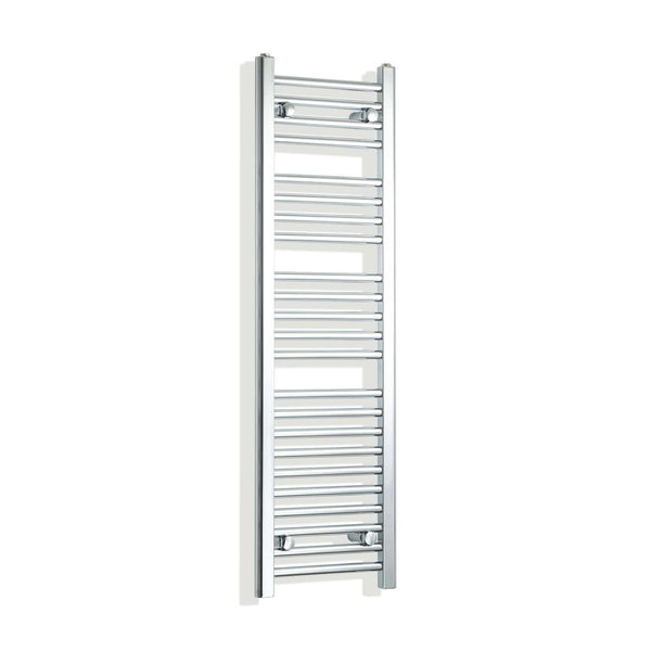 Towel Rail Only 300mm Wide 1200mm High Flat Chrome Heated Towel Radiator