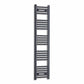 Towel Rail Only 300mm Wide 1400mm High Flat Black Heated Towel Rail