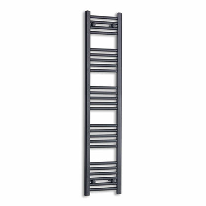 Towel Rail Only 300mm Wide 1400mm High Flat Black Heated Towel Rail
