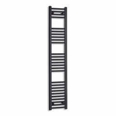 Towel Rail Only 300mm Wide 1600mm High Flat Black Heated Towel Rail Radiator