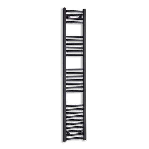 Towel Rail Only 300mm Wide 1600mm High Flat Black Heated Towel Rail Radiator