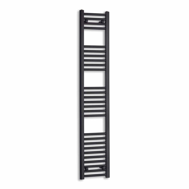 Towel Rail Only 300mm Wide 1600mm High Flat Black Heated Towel Rail Radiator