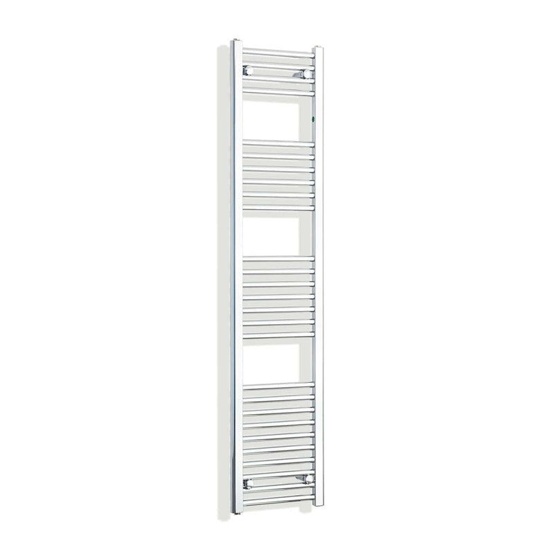 Towel Rail Only 300mm Wide 1600mm High Flat Chrome Towel Rail Radiator